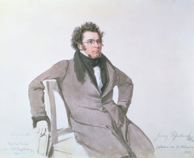 Franz Schubert, 1825 von Wilhelm August Rieder